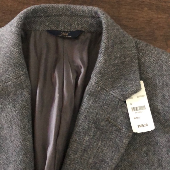 NWT Men’s Brooks Brothers gray wool overcoat - Picture 3 of 8